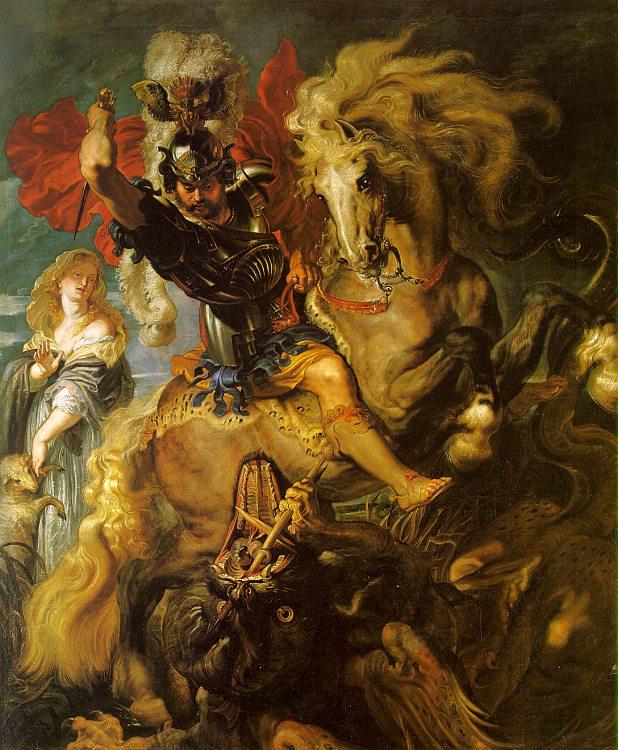 Peter Paul Rubens St George and the Dragon France oil painting art